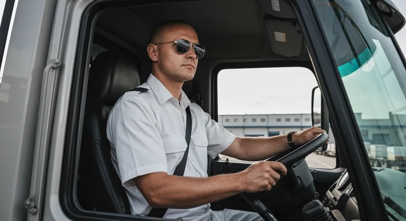 Șofer profesionist la volanul unui camion — atestate Auto Euxin Constanța