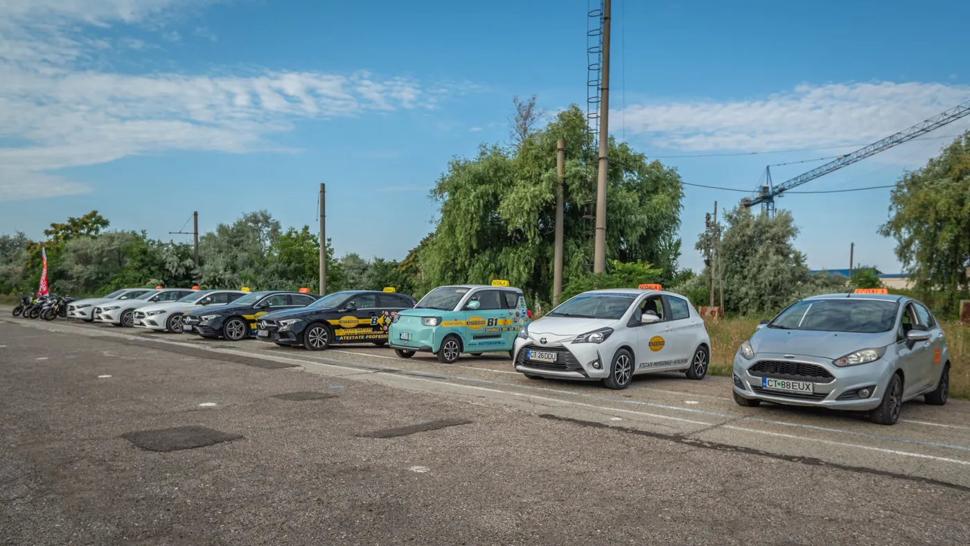 Parcul auto Auto Euxin aliniat în poligon: autoturisme, motociclete și cvadriciclu B1